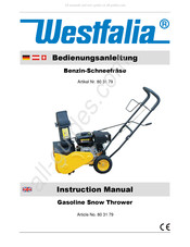 Westfalia 80 31 79 Manuel D'instructions