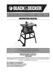 Black & Decker BDTS200 Manuel D'instructions
