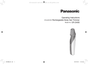 Panasonic ER-GK60 Mode D'emploi