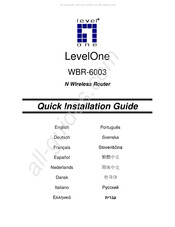 LevelOne WBR-6003 Guide D'installation Rapide