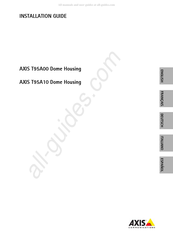 Axis T95A00 Dome Housing Guide D'installation