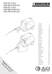 Kärcher HDS 558 C/CSX Eco Mode D'emploi