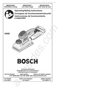 Bosch 1293D Consignes De Fonctionnement/Sécurité