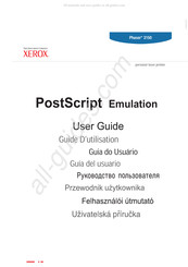 Xerox PostScript Emulation Phaser 3150 Guide D'utilisation