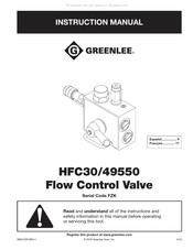 Greenlee HFC30/49550 Manuel D'instructions