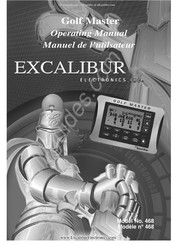 Excalibur electronics Golf Master 468 Manuel De L'utilisateur