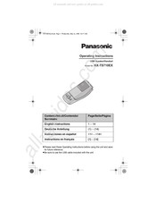 Panasonic KX-TS710EX Manuel D'instructions