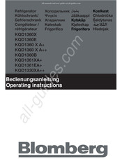 Blomberg KQD1330XA++ Manuel D'instructions