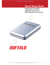 Buffalo HD-PHSU2-UC Serie Guide D'installation Rapide