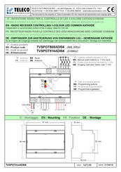 TELECO AUTOMATION TVSPOT868ADI04 Mode D'emploi