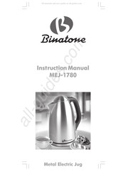 Binatone MEJ-1780 Manuel D'instructions
