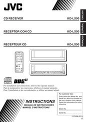 JVC KD-LX50 Manuel D'instructions