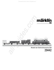marklin E44 Serie Mode D'emploi