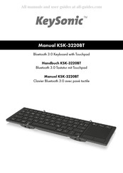 KeySonic KSK-3220BT Mode D'emploi