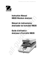 OHAUS MB35 Guide D'utilisateur