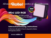 Rollei Mini LED RGB Mode D'emploi