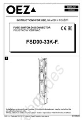 OEZ FSD00-33K-F Serie Mode D'emploi