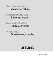 Atag WV90 MS Serie Notice D'utilisation