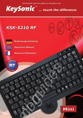KeySonic KSK-5210 RF Manuel D'utilisation