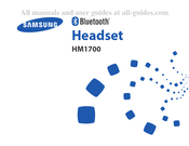 Samsung HM1700 Mode D'emploi