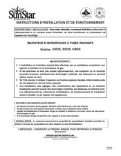 SunStar SIR25 Instructions D'installation Et De Fonctionnement