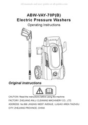 MCC ABW-VAY-70P Manuel D'instructions