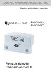 QUNDiS Qmodule 5.5 heat RHM5 00AT Serie Instructions De Montage Et D'installation