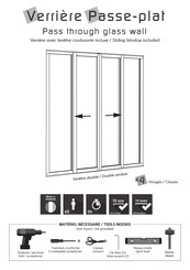 castorama Pass through glass wall Instructions De Montage