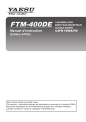 Yaesu FTM-400DE Manuel D'instructions