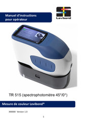 Lovibond TR 515 Manuel D'instructions