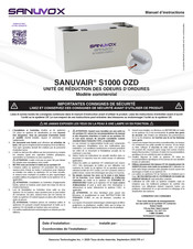 Sanuvox S1000 OZD Manuel D'instructions