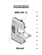 Proxxon MBS 240 Manuel