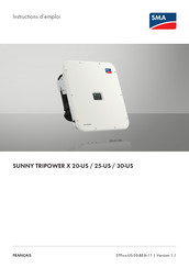 SMA SUNNY TRIPOWER X 25-US Instructions D'emploi