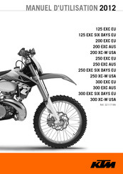 KTM 300 EXC SIX DAYS EU 2012 Manuel D'utilisation