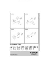 Grohe Grohtherm 1000 34 143 Mode D'emploi