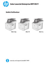 HP Color LaserJet Enterprise MFP M577f Guide D'utilisateur