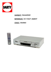 Panasonic NV-SJ222F Mode D'emploi
