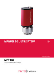 Pfeiffer Vacuum MPT 200 Manuel De L'utilisateur