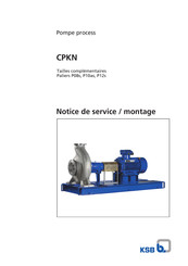 KSB CPKN P08s Notice De Service / Montage