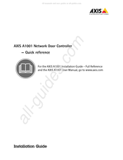 Axis Communications A1001 Guide De Référence Rapide
