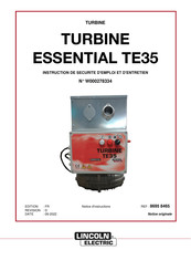 Lincoln Electric TURBINE ESSENTIAL TE35 Notice D'instructions