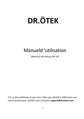 DR.ÖTEK MT-XR Manuel D'utilisation
