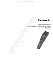 Panasonic ER-GP80 Manuel D'instructions