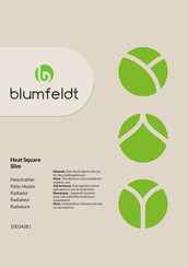 Blumfeldt 10034281 Mode D'emploi