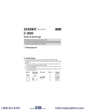 Sekonic C-800 Guide De Démarrage
