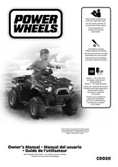 Power Wheels CDD20 Guide De L'utilisateur