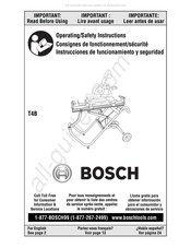Bosch Gravity-Rise T4B Consignes De Fonctionnement/Sécurité