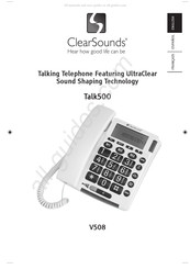 ClearSounds V508 Mode D'emploi