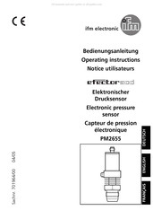 IFM Electronic efector500 PM2655 Notice Utilisateur