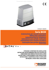 Roger Technology BH30 Serie Instructions Et Avertissements Pour L'installateur